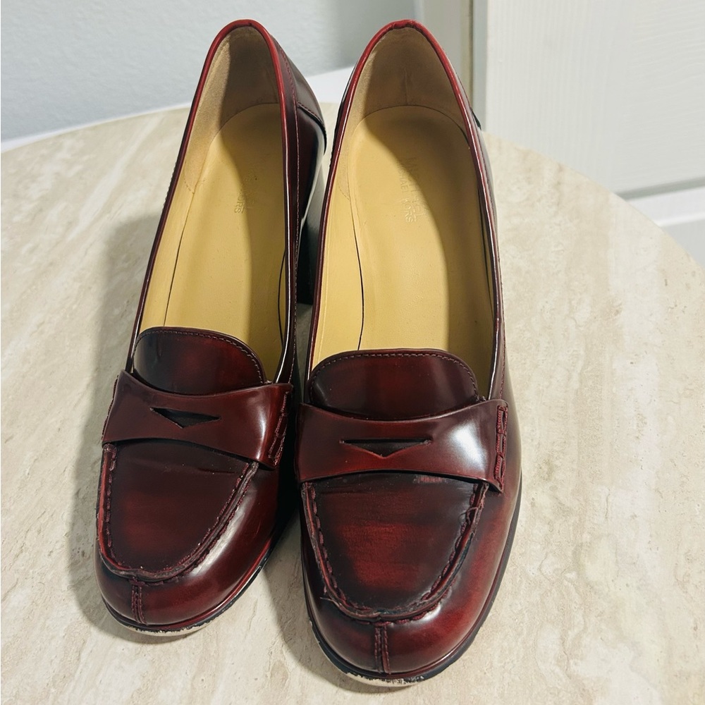 Michael Kors Deep Red Loafers - Picture 2 of 11